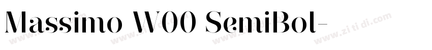 Massimo W00 SemiBol字体转换 Massimo W00 SemiBol字体转换